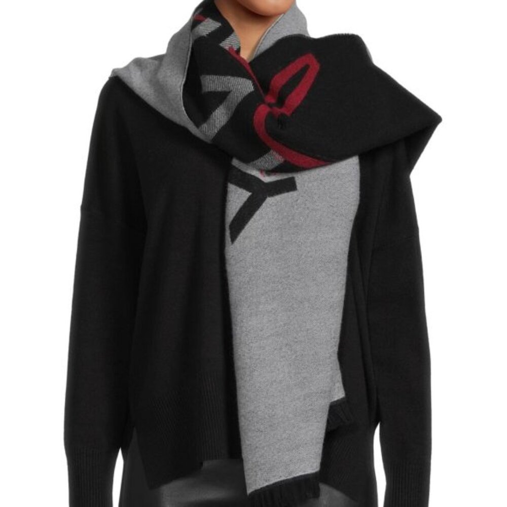 Givenchy Logo Virgin Wool Blend Scarf never worn